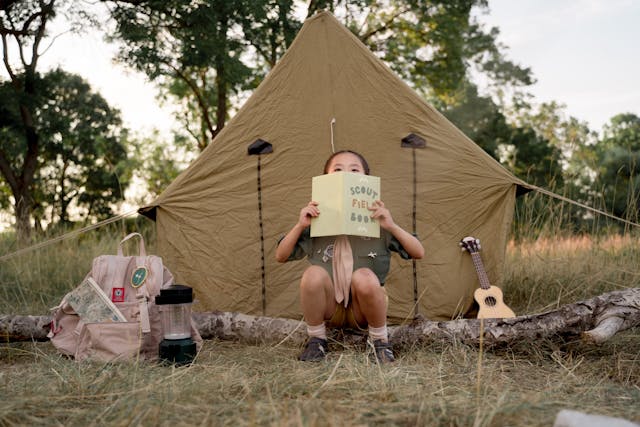 acampar con niños