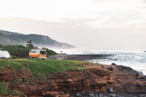 acampar en la playa